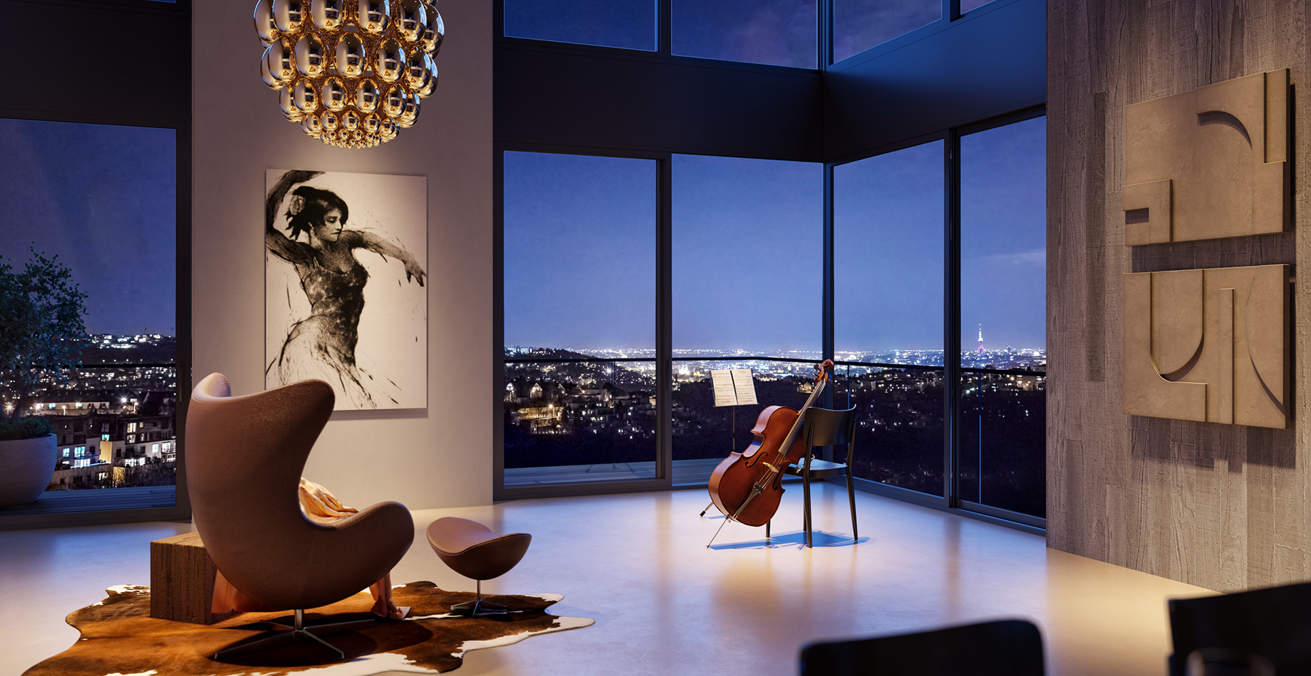 exceptional living in a park in the middle of the city